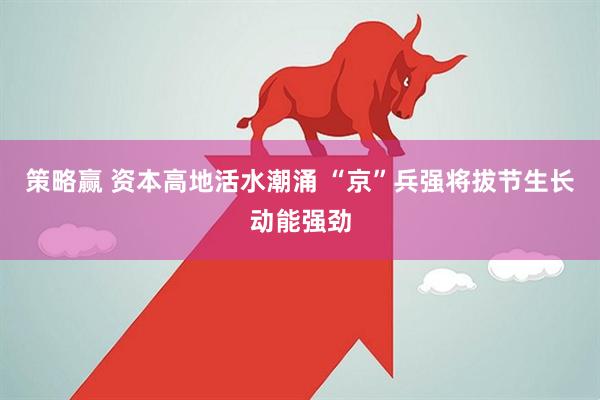 策略赢 资本高地活水潮涌 “京”兵强将拔节生长动能强劲