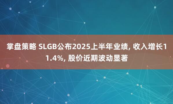 掌盘策略 SLGB公布2025上半年业绩, 收入增长11.4%, 股价近期波动显著