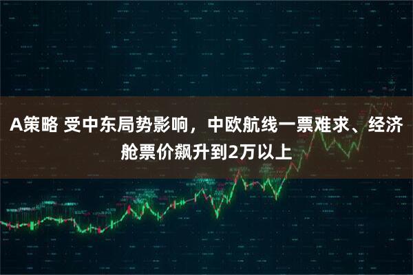 A策略 受中东局势影响，中欧航线一票难求、经济舱票价飙升到2万以上