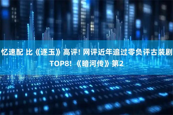 忆速配 比《逐玉》高评! 网评近年追过零负评古装剧TOP8! 《暗河传》第2